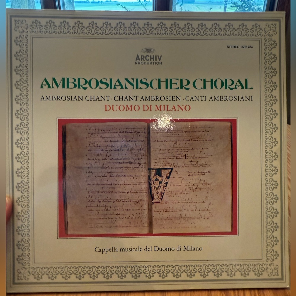 Ambrosianischer Choral-Duomo Di Milano Vinyl Record